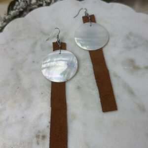mother of pearl drop earrings
